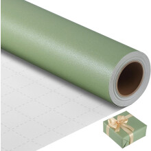 Rouleau de papier d'emballage kraft vert sauge 17 po x 33 pi