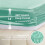 Σετ σεντόνια 4 τεμαχίων από σατέν king size – Aqua Silky Deep Pocket, Luxury Silk-Feel (1 επίπεδο, 1 3