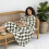 Mint Green Checkered Flannel Blanket Soft Throw 39.37 x 4