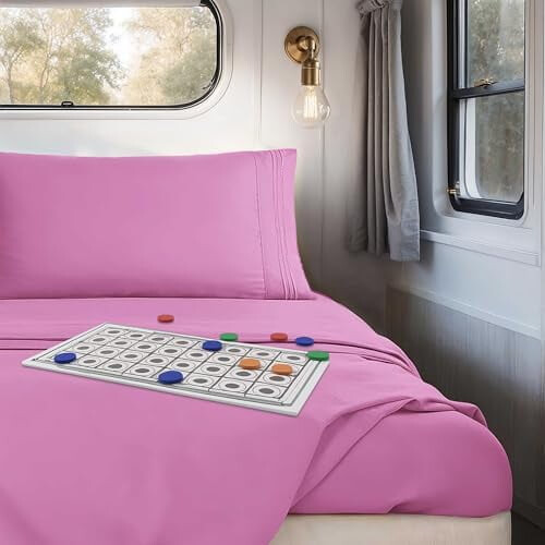Ensemble de draps courts en microfibre 1800 pour VR 2