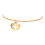 Set di braccialetti con strass in lega dorata, 4 pezzi 7