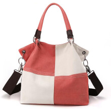 Plátenná crossbody kabelka pre ženy, patchworková farebná zrážka, vintage viacvrecková pracovná crossbody kabelka pre ženy