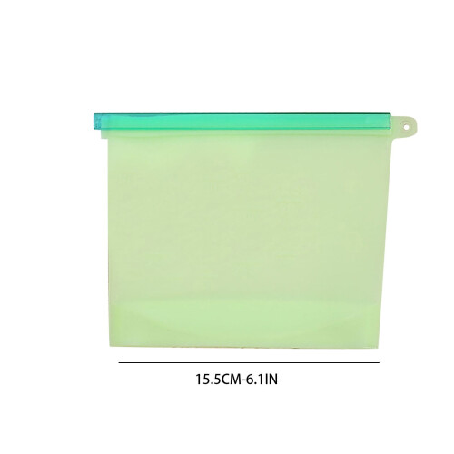 Sacs de conservation des aliments réutilisables en silicone – Extra épais, 2