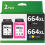 664XL Κασέτα υψηλής απόδοσης για εκτυπωτή Deskjet Advantage1115, Μαύρο & Έγχρωμο, 2 τεμάχια 1