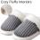 Damehjemmesko med memory foam, bløde slip-on sko til indendørs og udendørs brug, vinterhjemmesko til kvinder 5