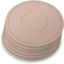 6 Pack Silicone Mat Pad,Heat Resistant Pot Holders Non Slip Multipurpose Kitchen Accessories Silicone Mat Hot Pads 6.3 Inche Apricot