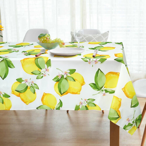 SOVCFOE polyesterdug 60x120 cm citronprint