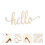Ξύλινη πινακίδα τοίχου Tineasur Hello Script με σχέδιο για οικογένειες, πάρτι γενεθλίων, 1 3