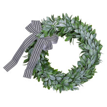 Coroană circulară cu verdeață, 1 set, ideală pentru decorarea ușii de la intrare în timpul sezonului de primăvară, cu tehnologie lucrată