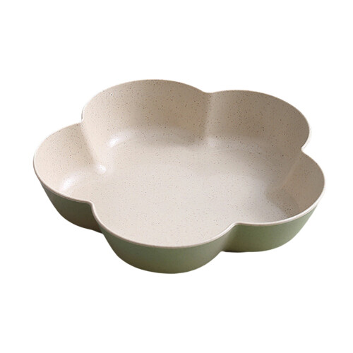 Assiette à dessert en paille de blé beige 18 cm 1