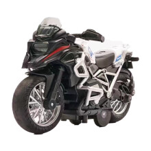 Model samochodu dla dzieci, model motocykla, zabawka z napędem pull-back, dźwiękiem i światłami, odpowiedni dla chłopców i dziewcząt