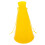 Yellow plastic megaphone for parties and celebrations 7