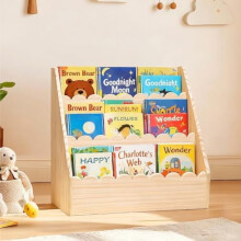 Bibliothèque Montessori en bois pour enfants, à 3 niveaux