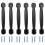 6Pcs Cabinet Drawer Handle Matte Black Door Knob Pull Dresser 6