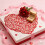 Heart-Shaped PVC Table Mat – Red, 38 cm, Waterproof & 4