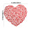 Heart-Shaped PVC Table Mat – Red, 38 cm, Waterproof & 3