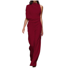 lulshou Jumpsuits för kvinnor, dammode sommar enfärgad casual ficka ärmlös strumpebandshållare jumpsuits, sparkdräkter och overaller för
