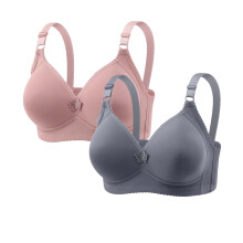 Women's Bra Set, 2PC Women's Solid Color Seamless Lifting Soft Support Bra For Everyday Bras, Comfortable Underwear for Women.