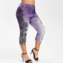 Cargo Capri női divatos csipkepaneles farmer leggings nyári capri leggings jeggings felhúzható capri női