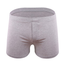 Boxers pour hommes, taille élastique, respirants, couleur unie