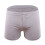 Boxers pour hommes, taille élastique, respirants, couleur unie 1