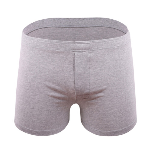 Boxers pour hommes, taille élastique, respirants, couleur unie