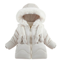 Cappotti invernali da bambina, giacca imbottita con cappuccio pesante, parka in pile per bambini, capospalla da neve