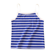 Tanktopjes voor peuters, meisjes, topje met spaghettibandjes, geribbelde gebreide camisole, baby zomertopje, gestreept mouwloos topje, dunne basic