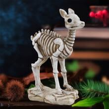 Ensemble de décorations de têtes de squelettes en résine, style micro-jardin, poterie décorative.