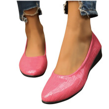 Sandalias de cuña para mujer, sandalias de cuña para mujer, zapatos casuales cómodos de punta puntiaguda para mujer, color rosa, talla 6.5