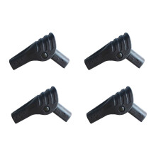 TOYMYTOY4Pcs teltkobling svart nylon støttestangadapter slagfast telttilbehør