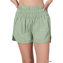 Pantaloni scurți sport pentru femei, cu talie elastică, cu guler sport, casual, cu chiloți interiori încorporați, model casual, model casual,