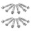 25 Pcs Drywall Expansion Nuts Threaded Screw Plasterboard Sheetrock Anchors Masonry Silver 1