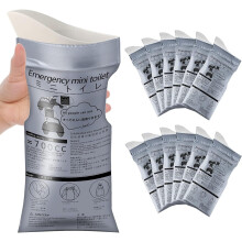 12 jednorazových vrecúšok na moč s objemom 700 ml – unisex cestovné, núdzové a kempingové vrecká na moč/zvratky, kompatibilné s