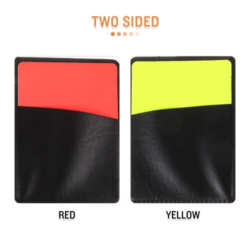 2 Sets Football Referee Cards Fairness in Games Rectangular Design 1