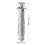 25 Pcs Drywall Expansion Nuts Threaded Screw Plasterboard Sheetrock Anchors Masonry Silver 4