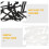 EXHUMKY Drywall Anchor Screws with White Plastic Wall 5