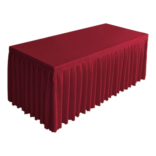 Enfärgad rektangulär bordsduk, polyester, 120x40x 1