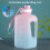 Gourde de motivation de 1,6 L avec sangle 5