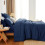 Navy Queen Comforter Set 7-Piece All-Season Soft 5