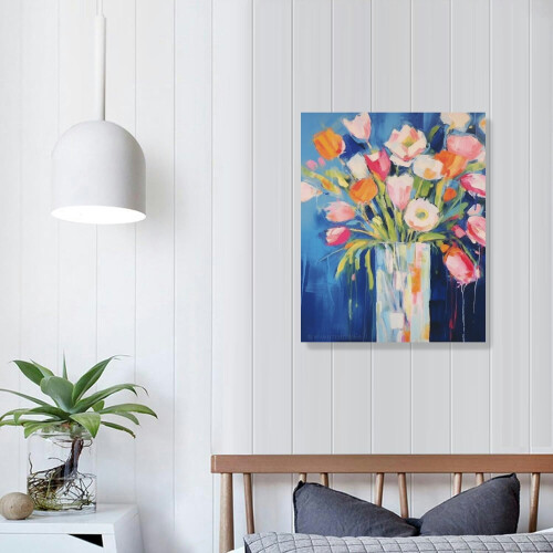 Quadro decorativo floral em tela, 40x50 cm (16x20 polegadas) 2