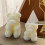 Bougie d'aromathérapie Rose Bear blanche grand format 4
