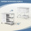 Κινητό Ντουλάπι Αρχειοθέτησης EDX3Drawer, Ρολό Ντουλάπι Αποθήκευσης με Ανοιχτό Ράφι 2