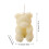 Bougie d'aromathérapie Rose Bear blanche grand format 3