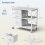Κινητό Ντουλάπι Αρχειοθέτησης EDX3Drawer, Ρολό Ντουλάπι Αποθήκευσης με Ανοιχτό Ράφι 5