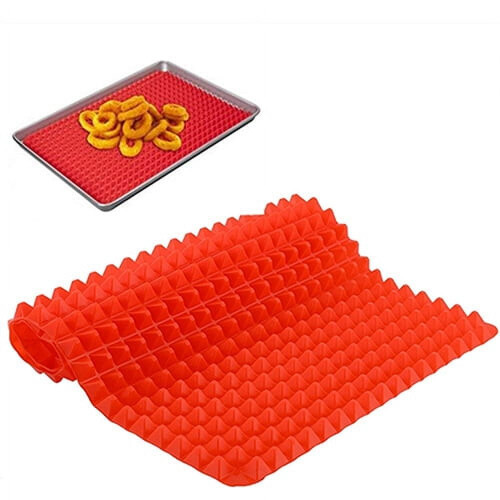 Plaque de cuisson pyramidale en silicone antiadhésive, douce et facile à utiliser, réutilisable. 2