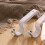 Tineasur2PCS18-22mm Support de tringle à rideaux réglable (Blanc) 3