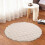 Faux Fur Round Rug for Bedroom 70cm 5