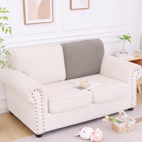 Housse de canapé extensible imperméable en jacquard, lavable et élastique 1