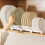 Multi-purpose dish rack with water tray, holds 8 plates, joinable, compatible with kitchen counters & cabinets 1